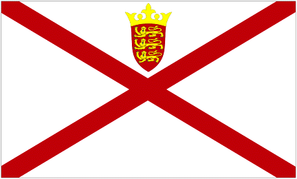 The Flag of the Channel  Island of Jersey